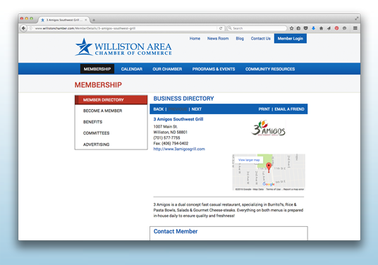 Williston Area Chamber of Commerce